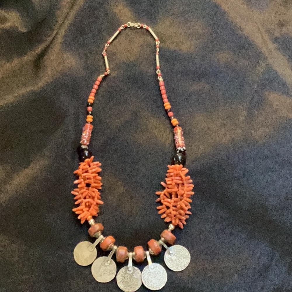 Tribal boho look necklace